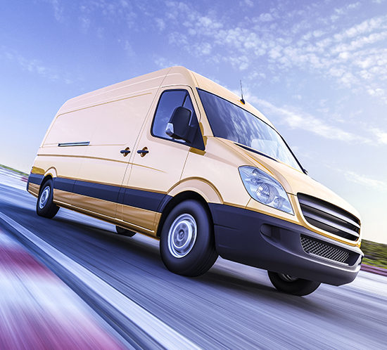 A van in transit - R Collins & Co Insurance Brokers